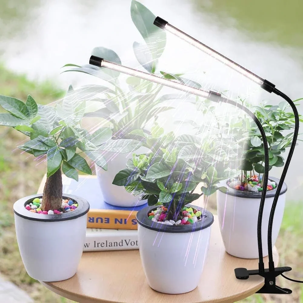 LED Grow Light, 6000K Full Spectrum Clip Plant Growing Lamp